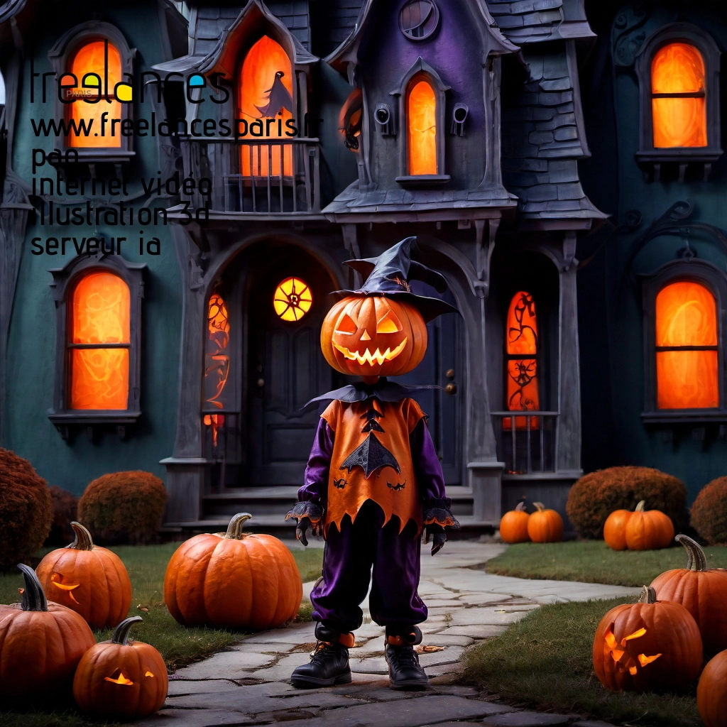 Pao mise en page internet vidéo illustration 3d serveur IA générative AI freelance paris studio de création magazines rj3ktj30